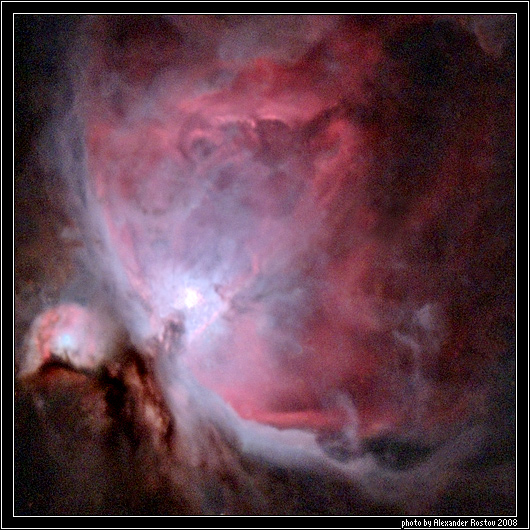 Messier 42, M42 Orion nebula astrophoto star free, star less