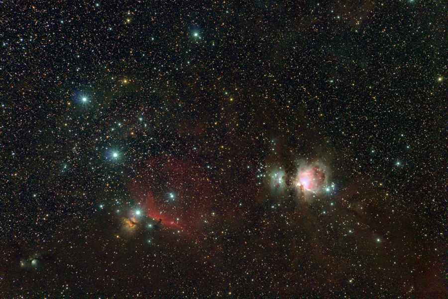 Orion Belt Flame Horsehead M42 Nebula astrophoto