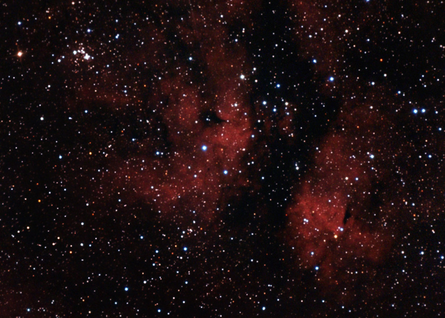 Butterfly nebula IC1318 astrophoto