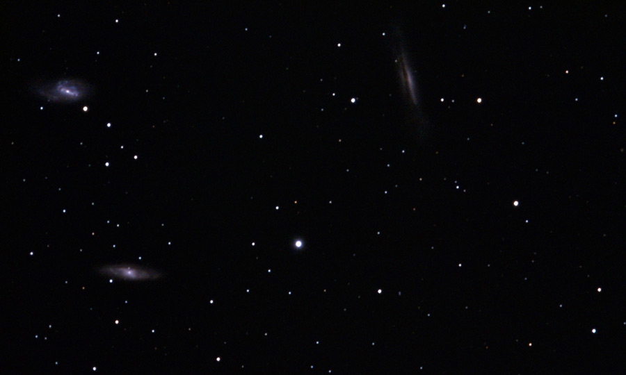 Leo Trio Galaxies - Messier 65, Messier 66, NGC 3628 astrophoto.