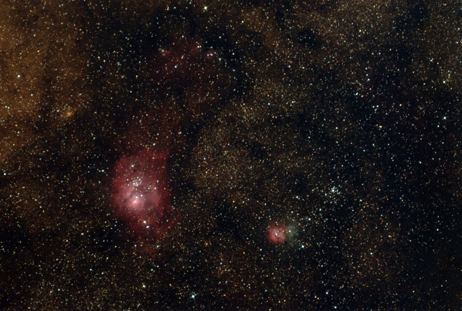 M8 Lagoon M20 Trifid nebula complex astrophoto